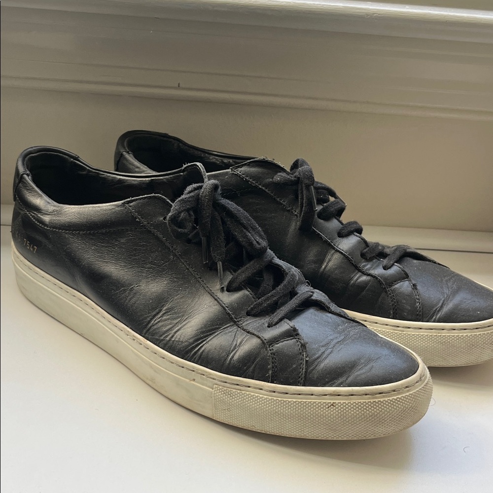 Common Projects Black Leather Sneakers